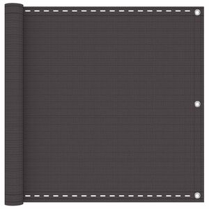 vidaXL Parvekkeen Verho Antrasiitti 75 x 700 cm HDPE ja alumiini