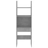 vidaXL Kirjahylly betoninharmaa 60x35x180 cm tekninen puu