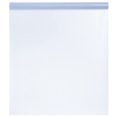 vidaXL Staattinen ikkunakalvo himmeä läpinäkyvä harmaa 90x2000 cm PVC
