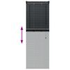 vidaXL Venetsialaiset Verhot Musta 130 x 55 cm Alumiini