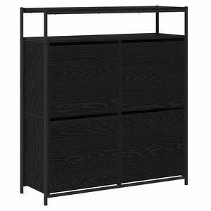 vidaXL Kenk&auml;kaappi 100 x 34 x 112 cm Tekninen puu Musta tammi