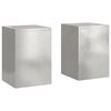 vidaXL Kasviteline 2 pcs Hopea 24 x 24 x 35 cm Ruostumaton ter&auml;s