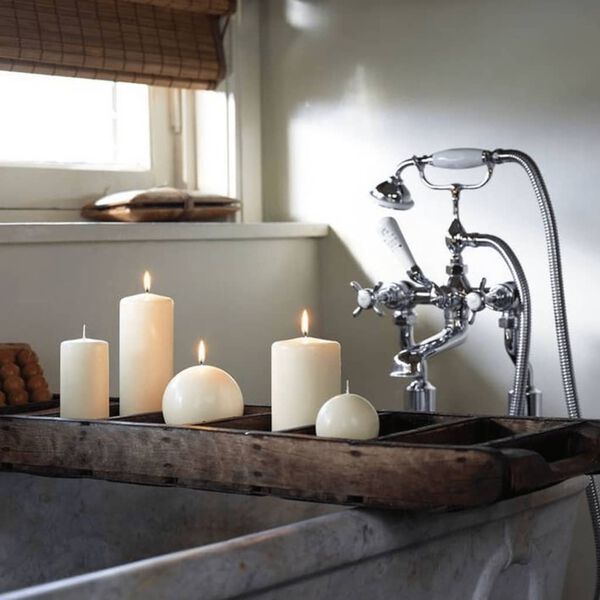 Bolsius Pilarikynttil&auml;t 10 kpl 120x58 mm norsunluu