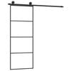 vidaXL Liukuovi asennustarvikkeilla 76x205 cm ESG lasi ja alumiini