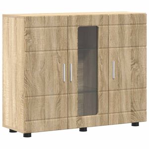 vidaXL puinen kaappi Sonoman tammi 88,5 x 30,5 x 73 cm Tekninen puu