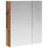 vidaXL Kylpyhuoneen Peilikaappi Vanha puu 60 x 14,5 x 70 cm