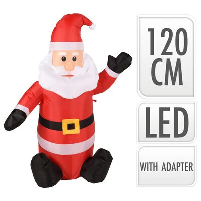 Ambiance Täytettävä LED-joulupukki 120 cm