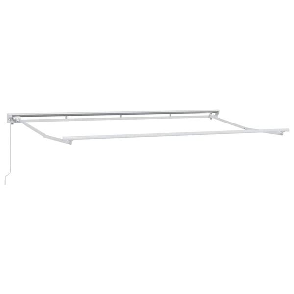 vidaXL Aurinkovarjon runko Valkoinen 4 x 2 m