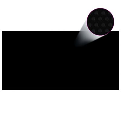 vidaXL Uima-altaan suoja musta 400x200 cm PE
