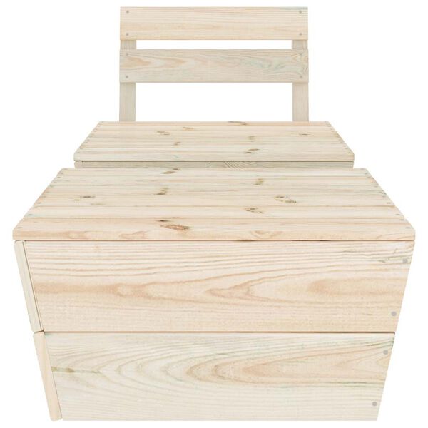 vidaXL 2-osainen Puutarhasohvasarja kyllästetty kuusi