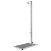 vidaXL Puutarhasuihku harmaalla alustalla 220 cm ruostumaton ter&auml;s
