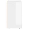 vidaXL Sivup&ouml;yt&auml; Korkean kiillon valkoinen 80.5 x 35 x 59 cm