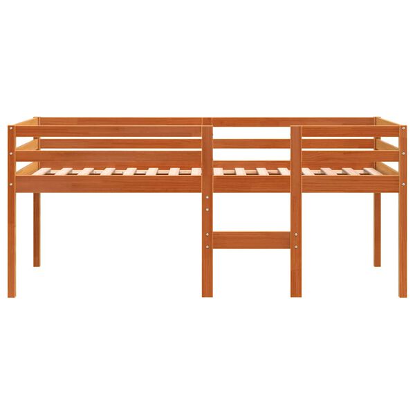 vidaXL Korotettu s&auml;nky vahanruskea 80x200 cm t&auml;ysi m&auml;nty