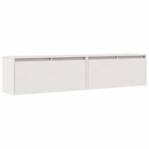 vidaXL Sein&auml;kaapit 2 kpl valkoinen 80x30x35 cm t&auml;ysi m&auml;nty