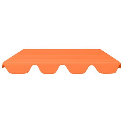 vidaXL Vaihtokatos puutarhakeinuun oranssi 150/130x105/70 cm