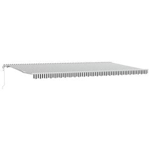 vidaXL Automaattimarkiisi antrasiitti/valkoinen 600x300 cm