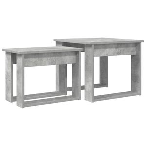 vidaXL Kahvip&ouml;yt&auml;setti 2 kpl Betoni Harmaa 50 x 52 x 42 cm