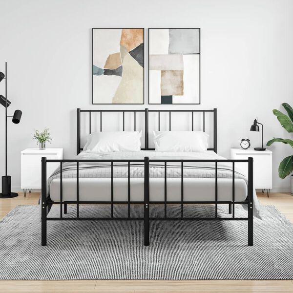 vidaXL Y&ouml;p&ouml;yd&auml;t 2 kpl valkoinen 40x30x50 cm tekninen puu