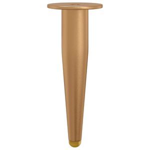 vidaXL Pystyjalat 2 kpl Kulta 98 x 40 mm Rauta