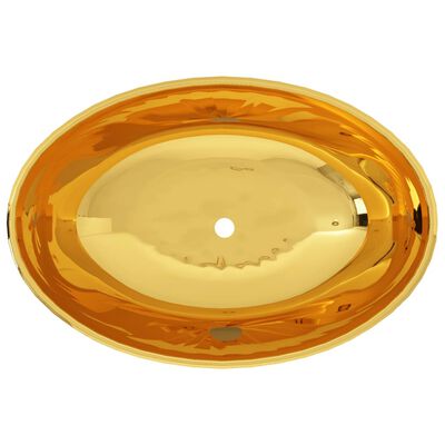 vidaXL Pesuallas 40x33x13,5 cm keraaminen kulta