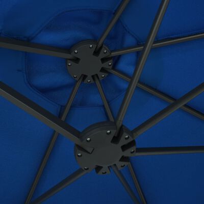 vidaXL Aurinkovarjo alumiinitanko 460x270 cm sininen