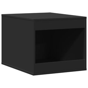 vidaXL Kissanhiekkalaatikon kotelo musta 47x59x42 cm tekninen puu