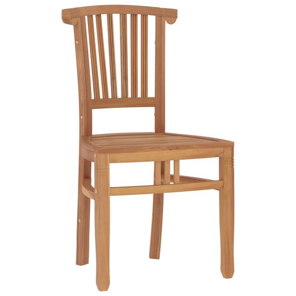 vidaXL 3-osainen Ulkoruokailuryhm&auml; t&auml;ysi tiikki