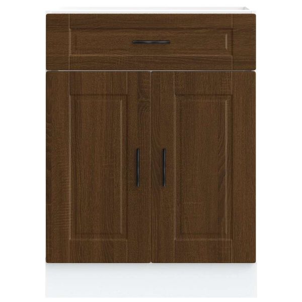 vidaXL Keitti&ouml;n pohjakaappi&nbsp;Porto ruskea tammi suunniteltu puu