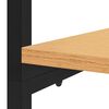 vidaXL Vaatekaappi musta ja tammi 90x40x167 cm metalli ja lastulevy