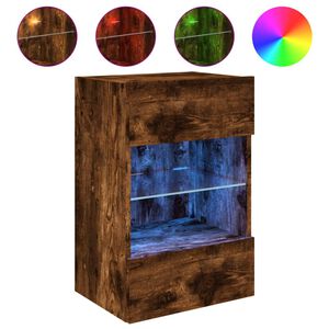 vidaXL TV-sein&auml;kaappi LED-valoilla savutammi 40x30x60,5 cm