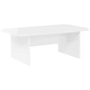 vidaXL Sohvap&ouml;yt&auml; Korkean kiillon valkoinen 93 x 53 x 33 cm