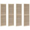 vidaXL Kaapin ovi ovella 4 pcs Luonnollinen 201 x 2,1 x 59,5 cm