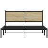 vidaXL Metallinen sängynrunko ilman patjaa Sonoma Oak 137x190 cm