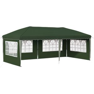 vidaXL Pop-up Juhlateltta 575 x 289 x 245 cm Vihre&auml;