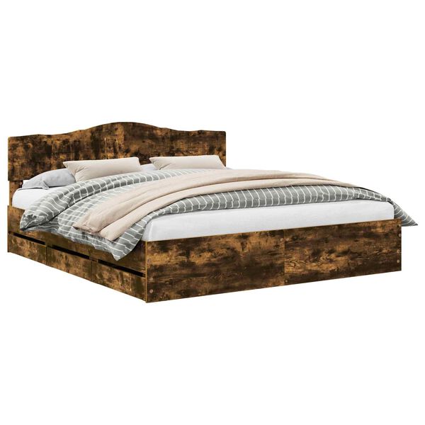 vidaXL S&auml;ngyn runko Savup&auml;hkin&auml; 6FT Super King Size Insin&ouml;&ouml;ripuuta