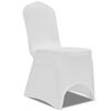 vidaXL Tuolinp&auml;&auml;lliset Stretch Valkoinen 50 kpl