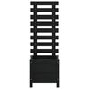 vidaXL Kukkalaatikko telineell&auml; musta 39x39,5x114 cm t&auml;ysi m&auml;nty