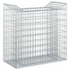 vidaXL Gabion Kohotettu Peti 50 x 100 x 100 cm Galvanoitu ter&auml;s Hopea