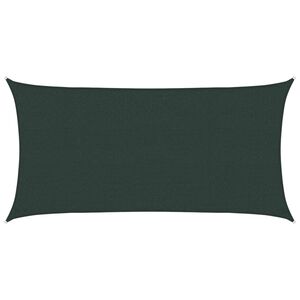 vidaXL Aurinkovarjolaudat Suorakaide 2 x 6 m HDPE Tummanvihre&auml;