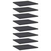vidaXL Kirjahyllytasot 8 kpl harmaa 40x40x1,5 cm tekninen puu