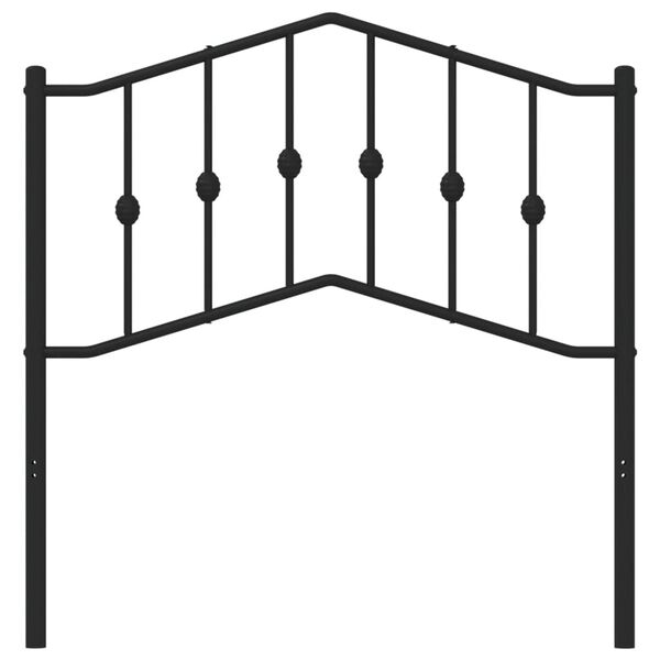 vidaXL Metallinen vaihtop&auml;&auml;ty musta 90 cm