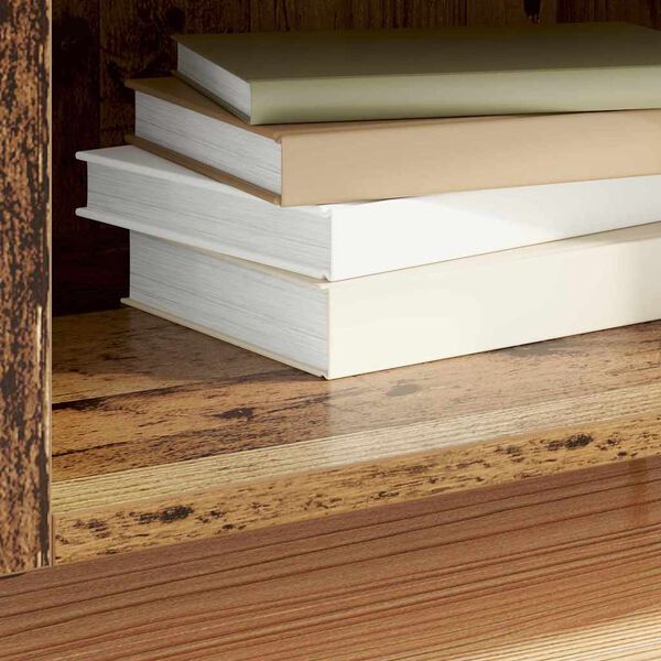 vidaXL Levykaappi Vanha Puu 121 x 38 x 48 cm Tekninen puu