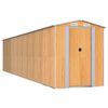 vidaXL Puutarhavaja vaaleanruskea 192x855x223 cm galvanoitu teräs