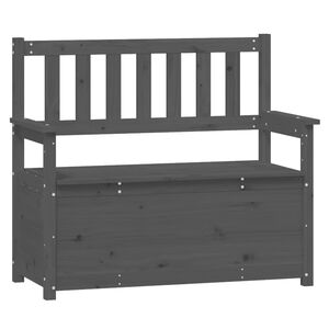 vidaXL Penkki harmaa 112,5x51,5x96,5 cm t&auml;ysi m&auml;nty