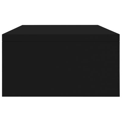 vidaXL Näyttökoroke musta 42x24x13 cm lastulevy