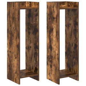 vidaXL Kasviteline Savustettu Tammi 30 x 30 x 100 cm K&auml;sitelty puu