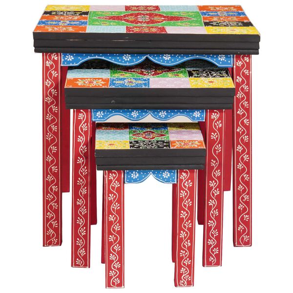 vidaXL Pesätaulu Ruskea 50 x 50 x 50 cm Täysi Mangopuu