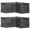 vidaXL Ulkokalustesuojat 2 kpl L-muoto 16 purjerengasta 215x215x90 cm