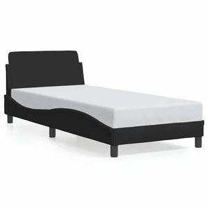 vidaXL S&auml;ngynrunko Dover musta 90x190 cm kangas
