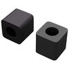 vidaXL Laatikkoteline 2 kpl Musta 15 x 15 x 15mm PP-kopolymeeri